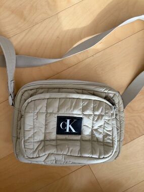 Calvin Klein City Quilted Beige Bag